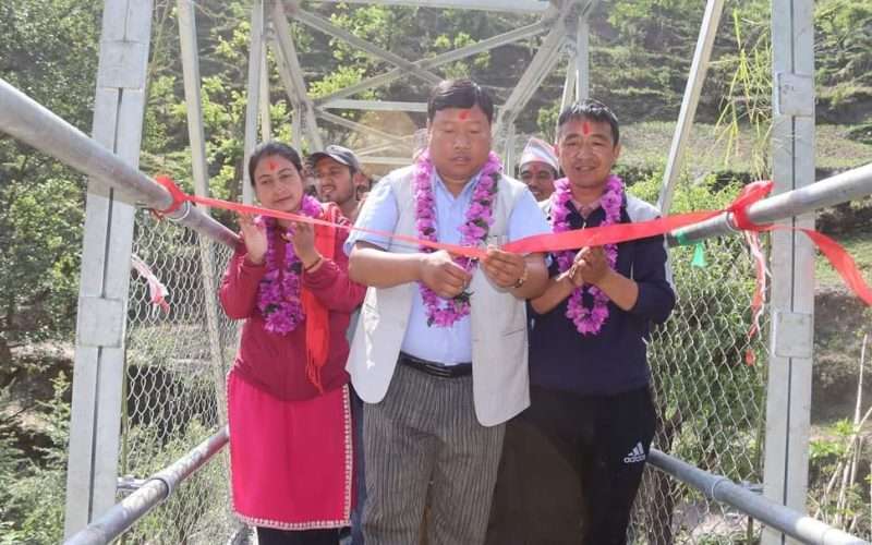 पेदीखोला ट्रस पुल माडी १ को उद्घाटन