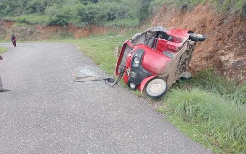 रोल्पाको त्रिवेणी गाउँपालिका चबिमा अटो दुर्घटना