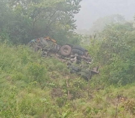 दाङको जुम्लेपानीमा टिपर दुर्घटना हुँदा चालकको मृत्यु