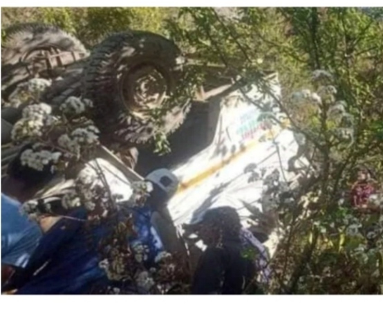 राेल्पाको फगाम बोलेरो  दुर्घटना हुँदा  एक मृत्यु चार जना घाइते