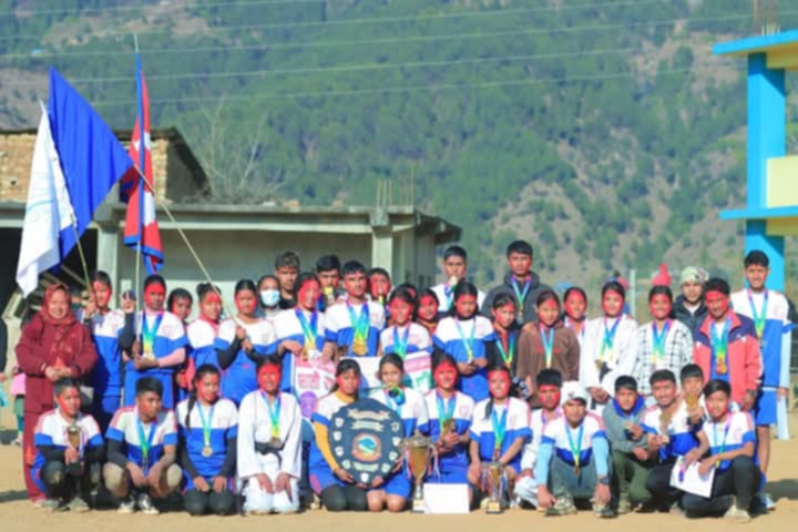 रोल्पाकाे त्रिवेणीमा गाँउपालिका स्तरीय सातौ  राष्ट्रपति रनिङ शिल्ड प्रतियोगिता सम्पन्न ,जनजागृती मावि विजयी
