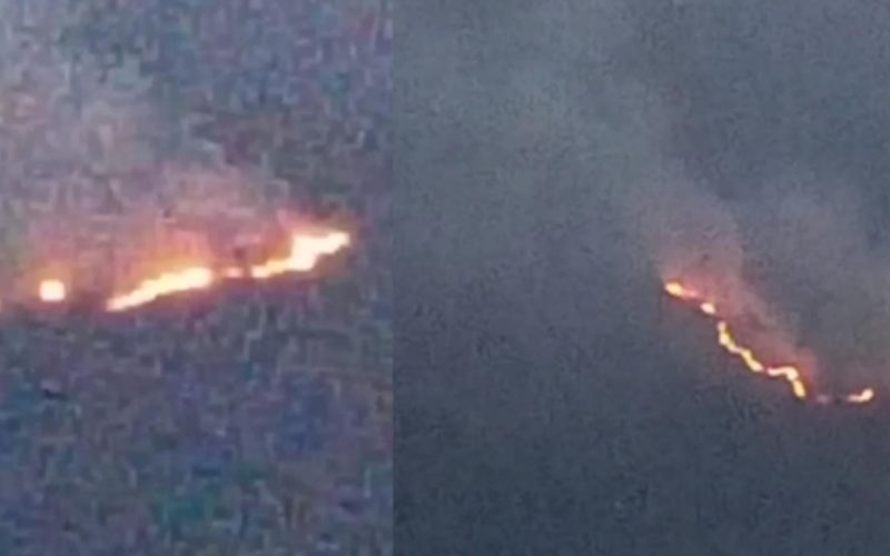 रोल्पाको त्रिवेणी गाउँपालिकामा-३ मा आगलागी, नियन्त्रणभन्दा बाहिर