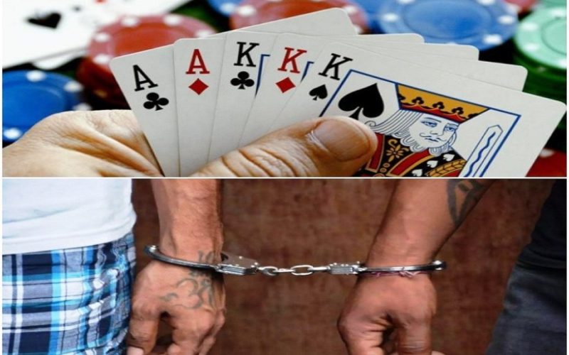 दाङका जुवा खेलिरहेका नाैजना पक्राउ सहित रकम बरामद