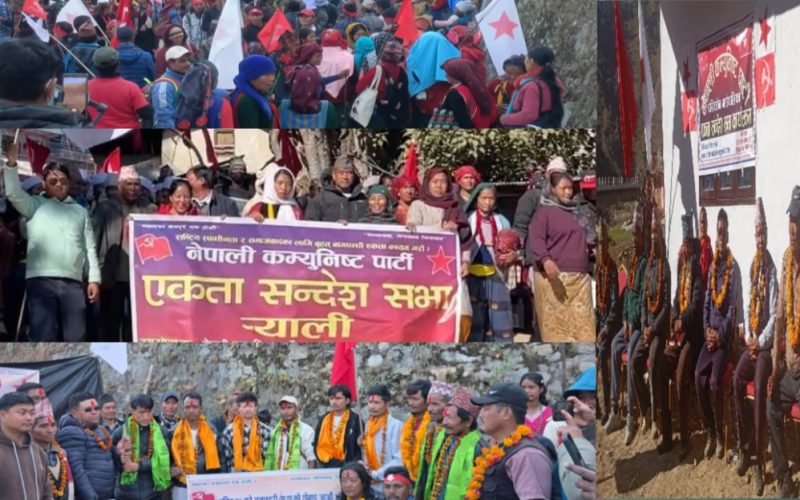 नेपाली कम्युनिस्ट पार्टीले रोल्पाका सबै स्थानीय तहमा पार्टी एकता सन्देश सभा भव्य(फोटो सहित )