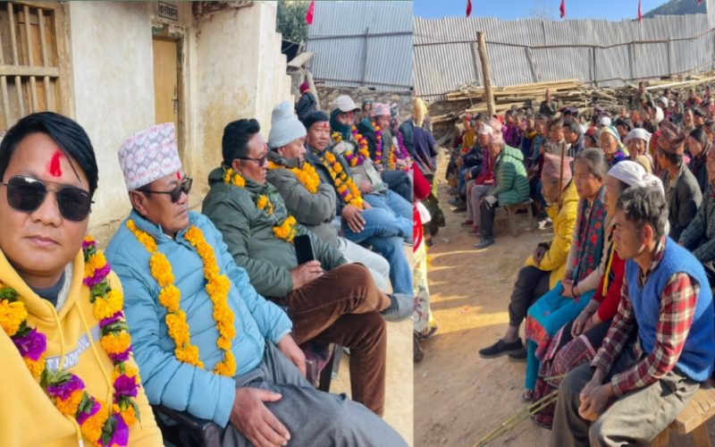 नेपाली कम्युनिष्ट पार्टी माडी गापा ३ नम्बर वडा स्तरीय एकता सभा  तालाबाङ सम्पन्न